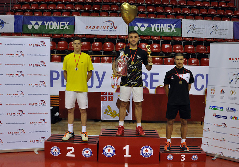 XV Trofej grada Kragujevca u badmintonu_Osvajaci medalja u muskom singlu.JPG