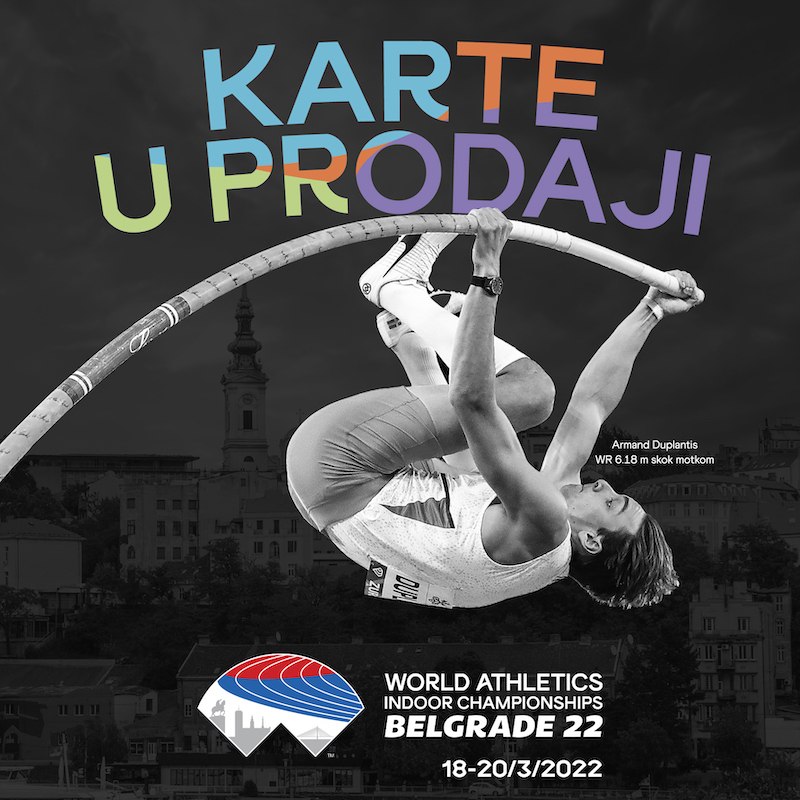 Затворене приjаве за волонтирање на Светском атлетском првенству у дворани Београд22