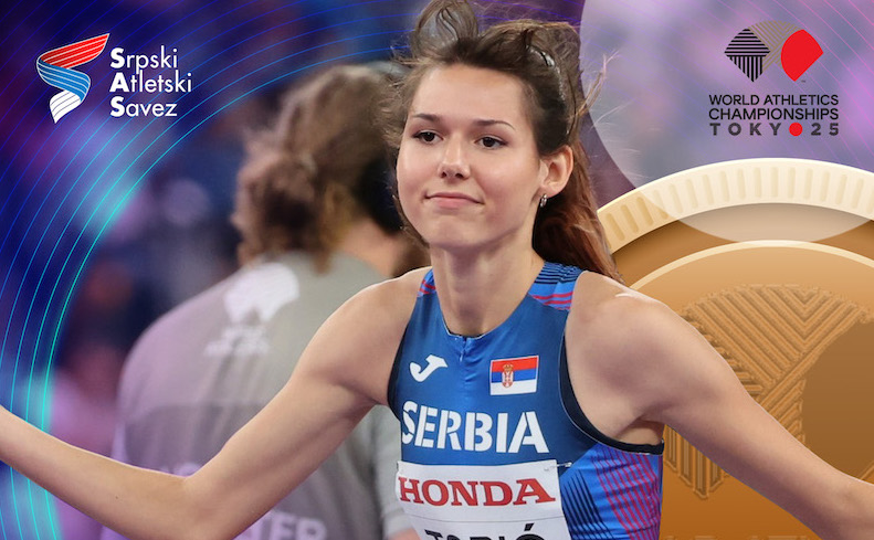 АТЛЕТИКА - АНГЕЛИНА ТОПИЋ ОСВОJИЛА БРОНЗУ НА СВЕТСКОМ ПРВЕНСТВУ