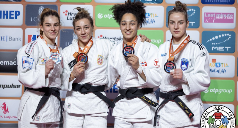 ЏУДО - ЦАРИЦА МАРИЦА И СJАJНА АНДРЕА ЗЛАТНА И БРОНЗАНА НА ГП У ЗАГРЕБУ