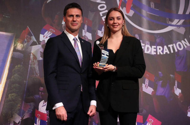 ОДБОЈКА - Награђени Ана Михаjловић, Никола Брборић, Ратко Павличевић и Алекса Брђовић