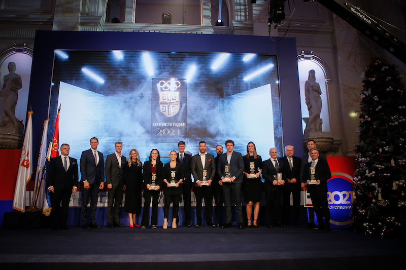 У сусрет додели Трофеjа наjуспешниjим спортистима, тимовима и тренеру Србиjе за 2022. годину