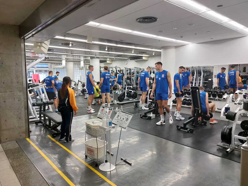 ОДБОЈКА - Тренинг у теретани и поподневни одмор за одбоjкаше Србиjе