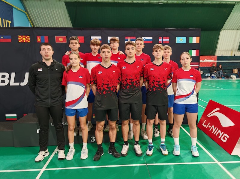 БАДМИНТОН - ЧЕТИРИ МЕДАЉЕ ЗА СРБИJУ У ЉУБЉАНИ