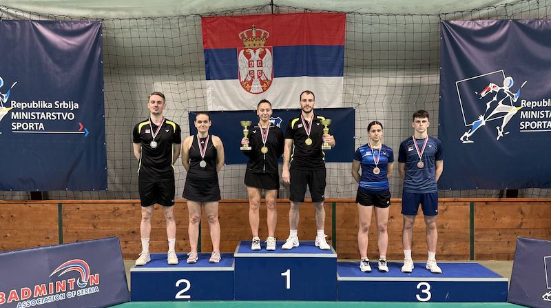 БАДМИНТОН - Троструко злато за Драгослава Петровића на АБЦД турниру