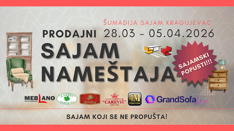 ПРОДАJНИ САJАМ НАМЕШТАJА У КРАГУJЕВЦУ