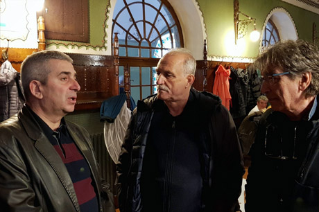 Градоначелник Лабан на снимању филма о Светозару Милетићу
