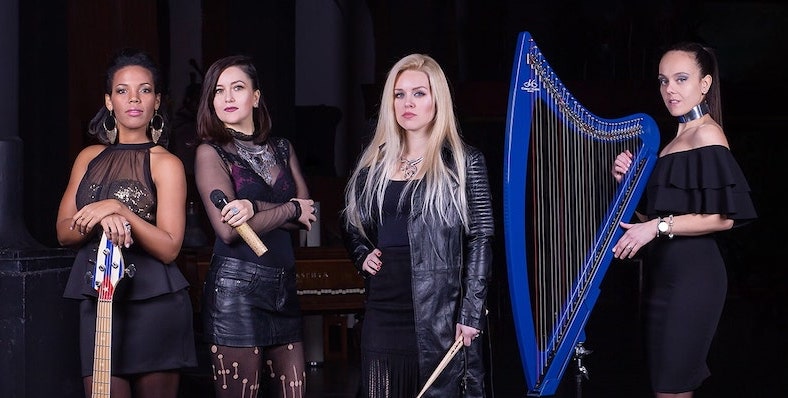 Женски електро бенд бриљантни уникат региона